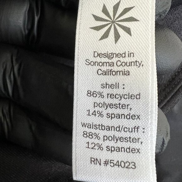 Athleta Soho Women 12 Black Jogger Pant Relaxed Fit Zip Front Pockets Athleisure - Picture 13 of 15